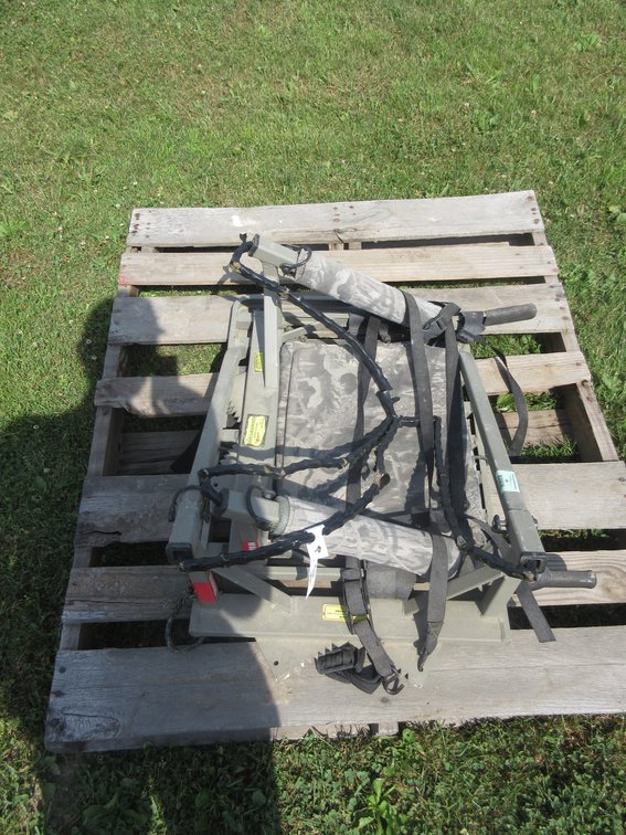 Strap-on aluminum tree stand