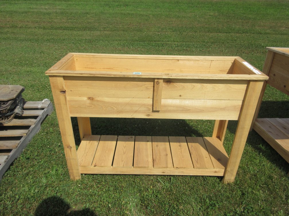 Hand-made Wooden standing planter
