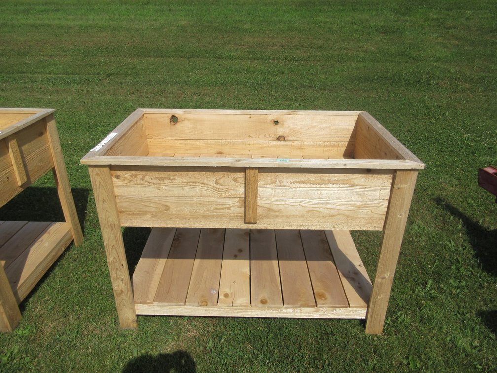 Hand-made Wooden standing planter