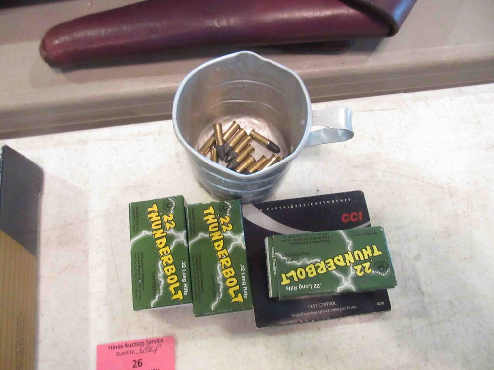 Group of .22LR ammunition