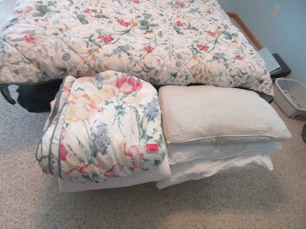 (2) Totes of bedding