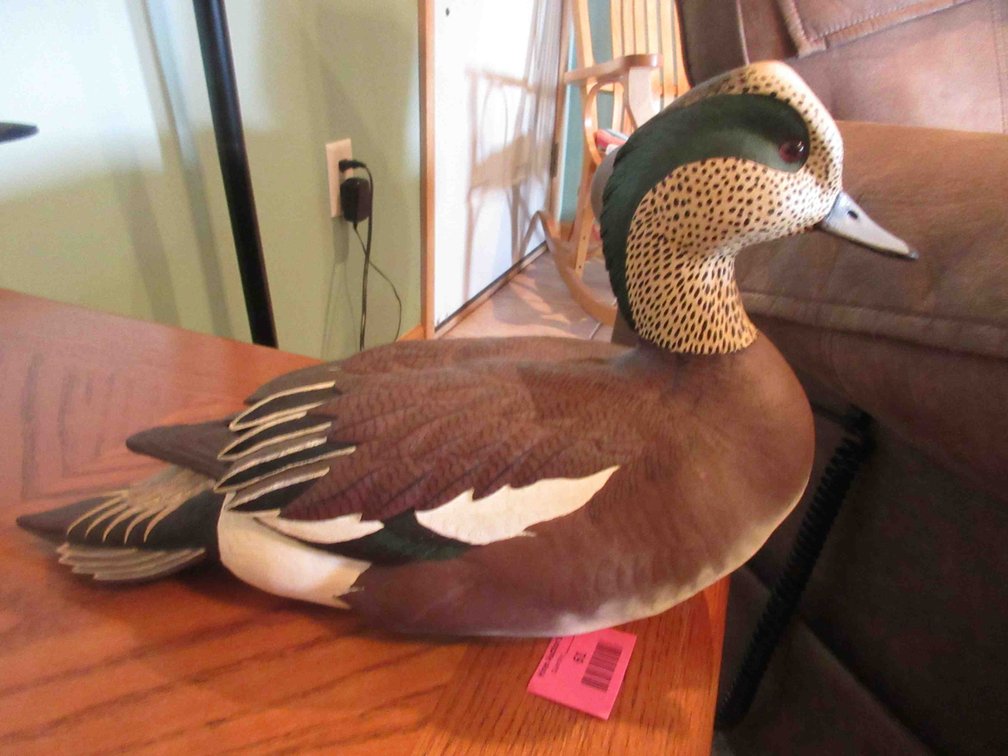 Ducks Unlimited artist signed duck decoy