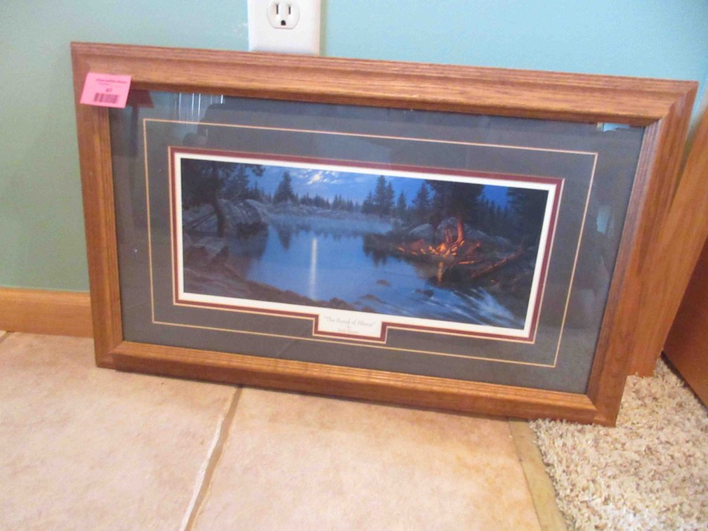 Derk Hansen "The Sound of Silence" print in frame