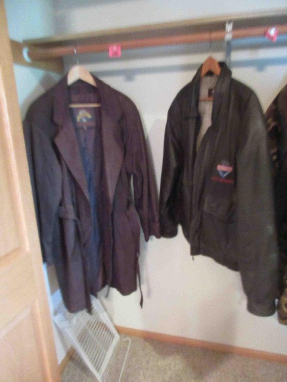 (2) Leather jackets