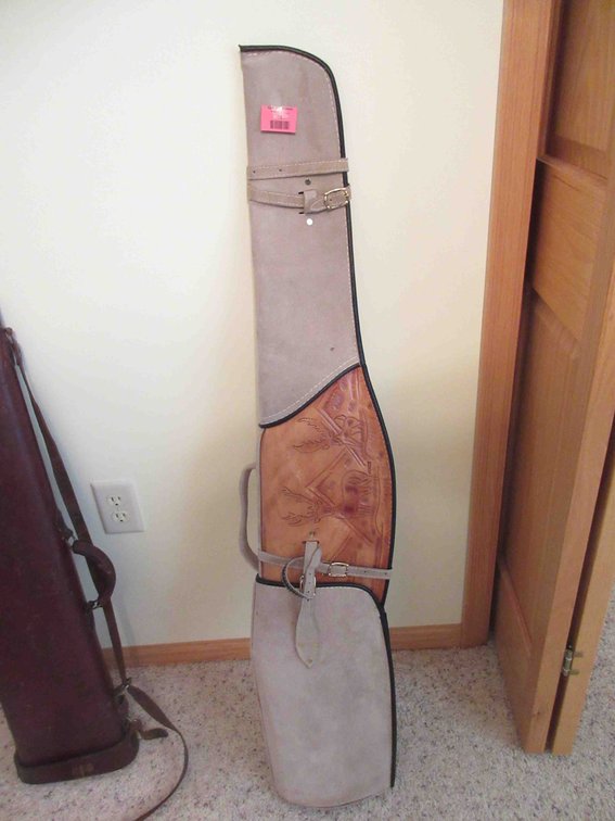 Hard leather gun case