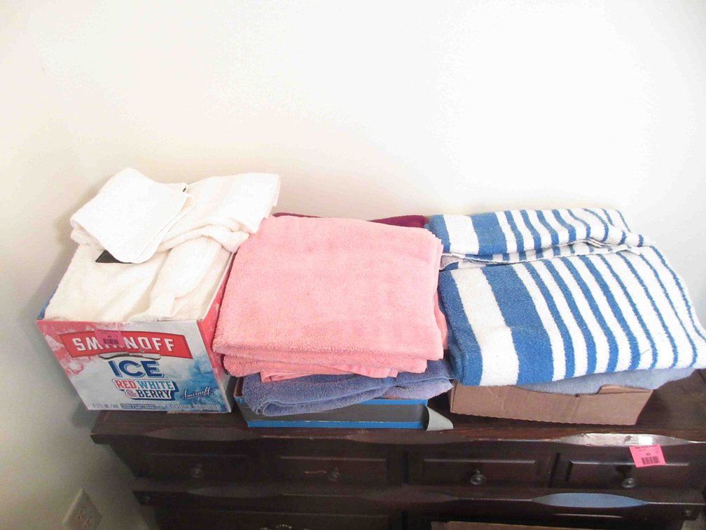 (3) Boxes of towels