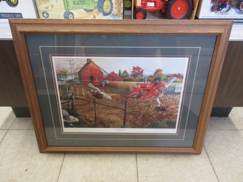Framed and signed Charles Freitag "Autumn Flush" print