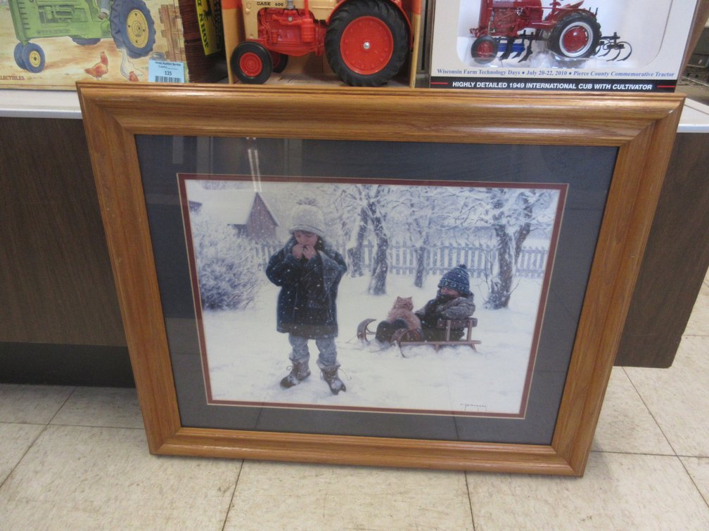 Framed Robert Duncan "Winter Blanket" print