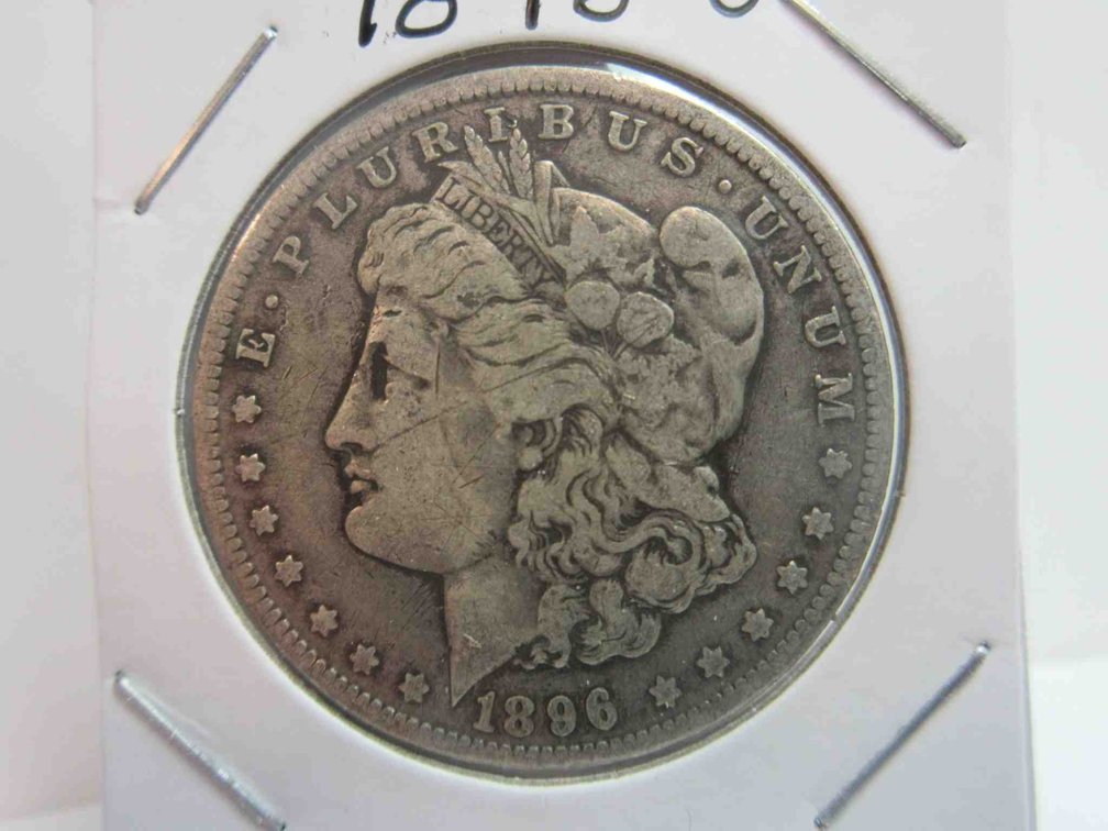 1896-O Morgan dollar