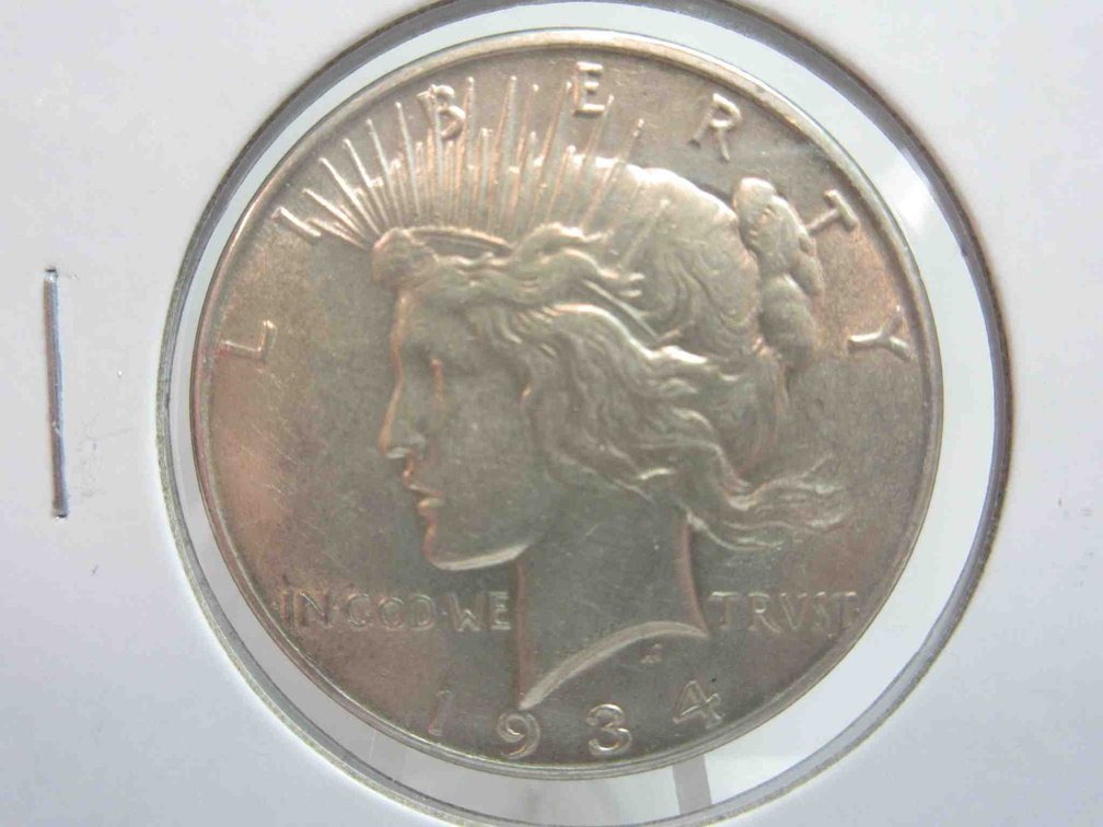 1934 Peace dollar