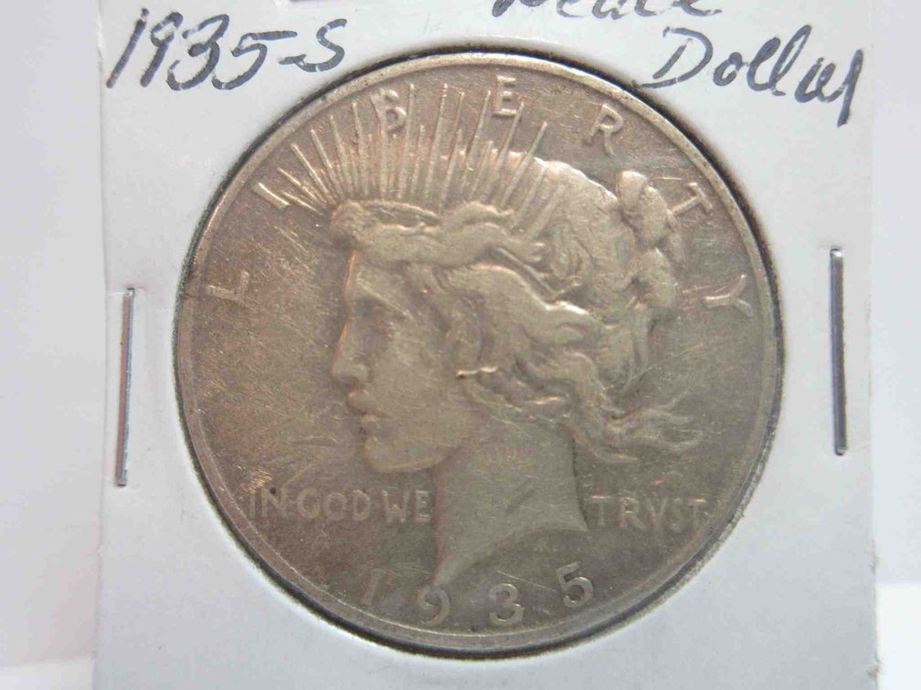 1935-S Peace dollar