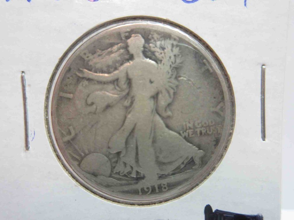 1918-S Walking Liberty half dollar