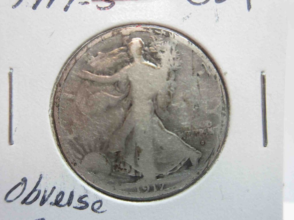 1917-S Obverse Walking Liberty half dollar