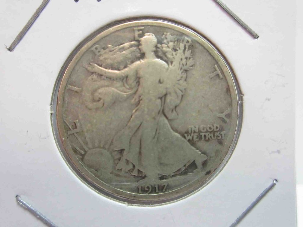 1917-D Reverse Walking Liberty half dollar