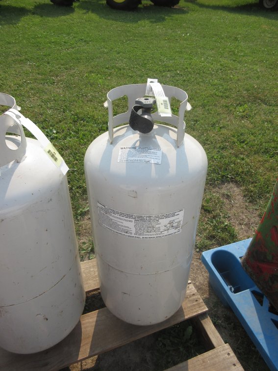 Metal portable LP gan tank, empty
