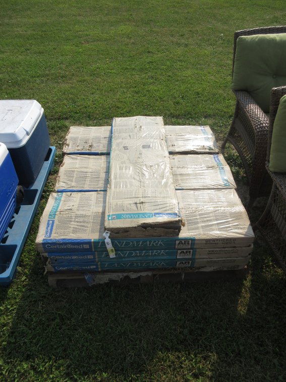 (13) Packages of asphalt shingles-dark gray/black