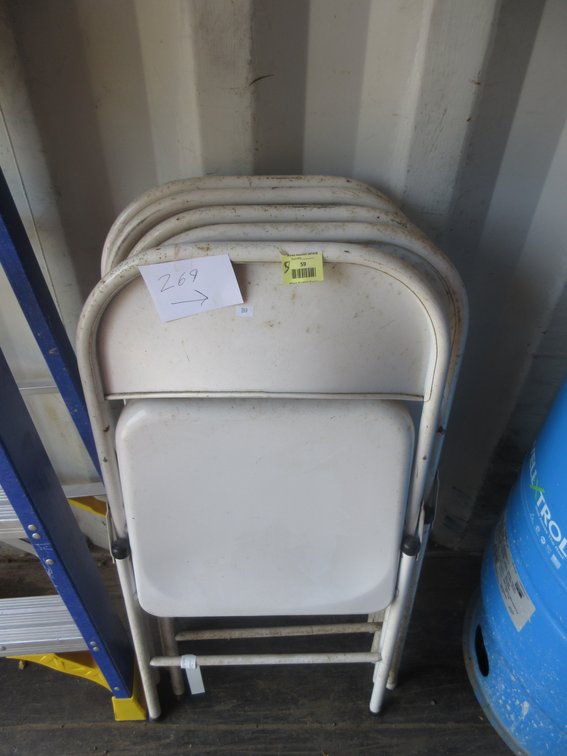 (5) Metal folding chairs