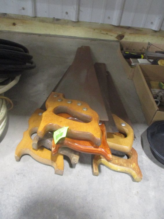 (7) Woo-handle wood saws