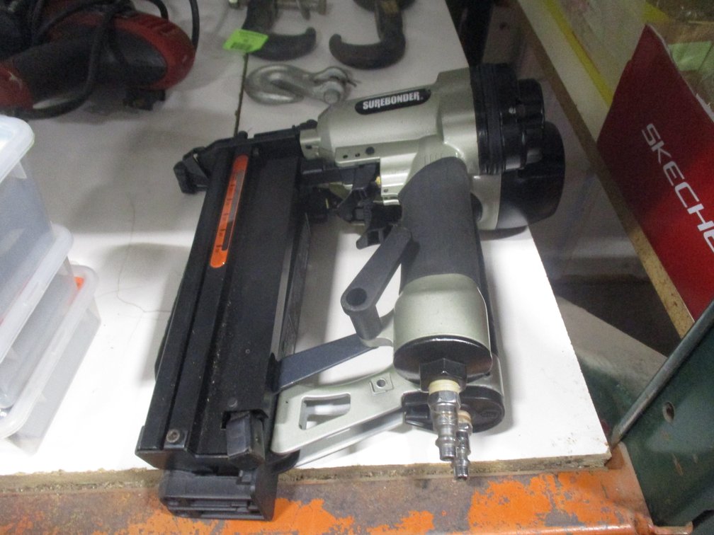 (2) Sure bonder pneumatic nail/staple guns