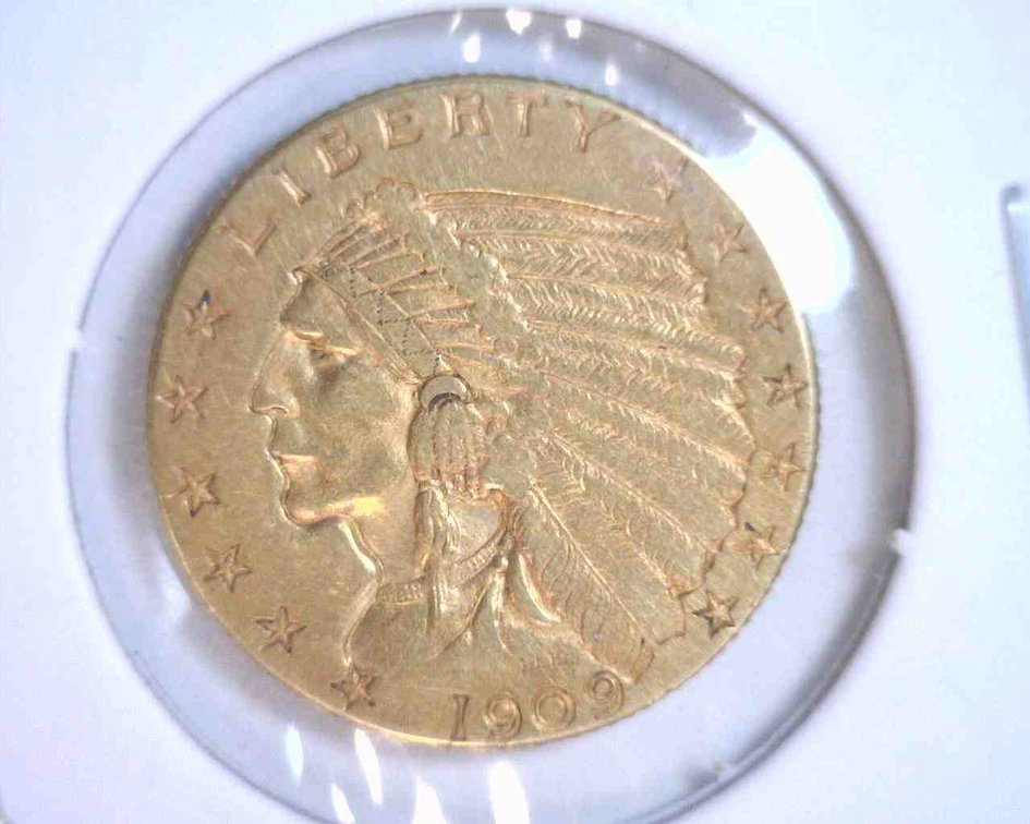 1909 Indian Head gold