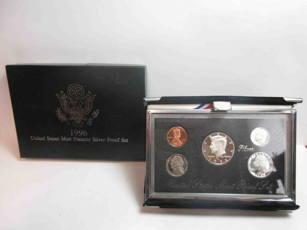 1996-S US Silver premier proof set
