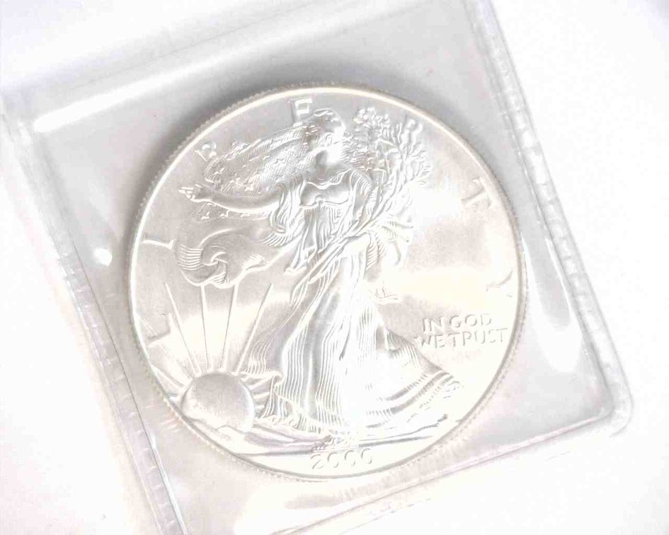 2000 US $1 Silver Eagle