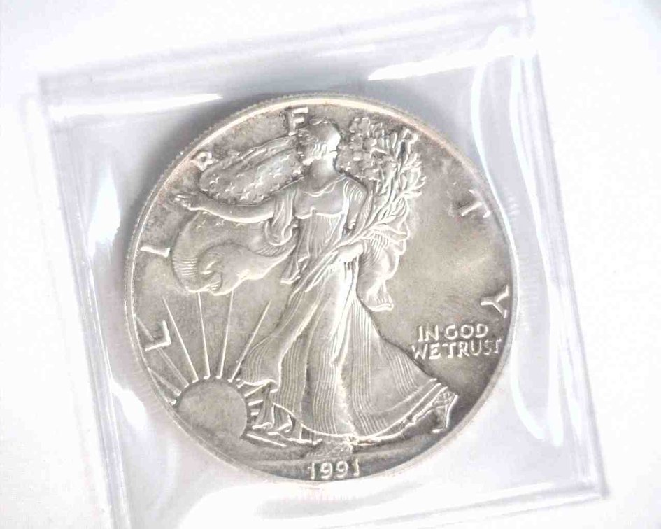 1991 US $1 Silver Eagle