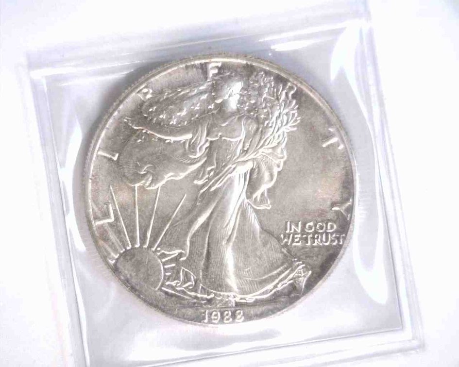 1988 US $1 Silver Eagle