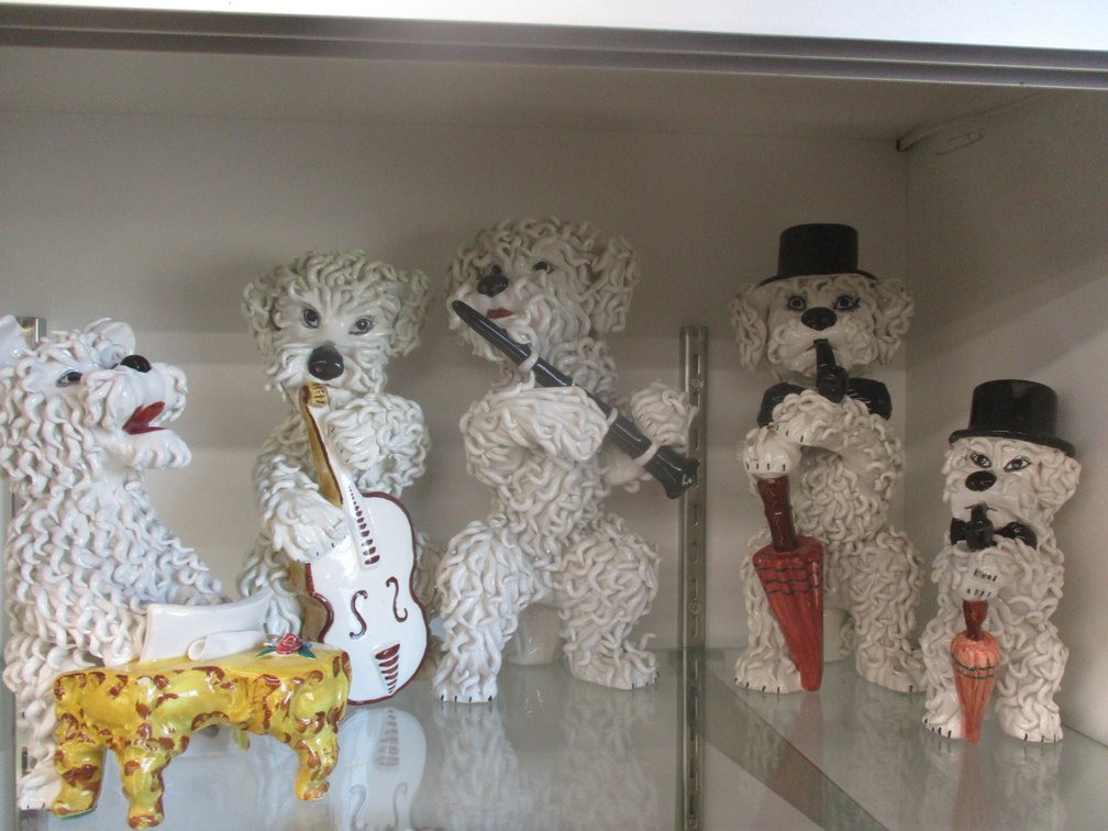 (5) Italian made noodle poodle figures including musicians