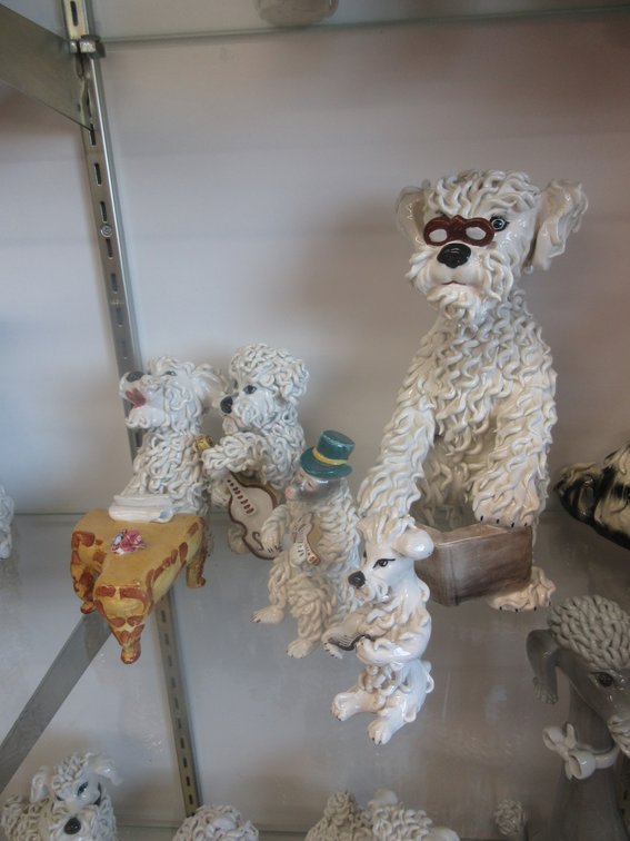 (5) Italian made noodle poodle figures including musicians