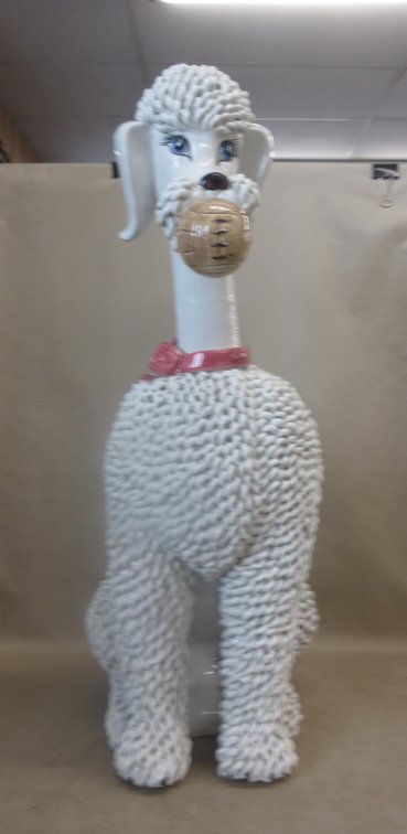 Italian noodle poodle statue