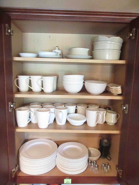 Contents of cabinet