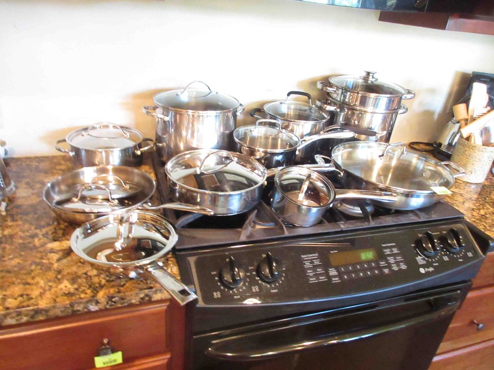 Group of pots and pans