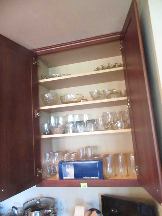 Contents of cabinet