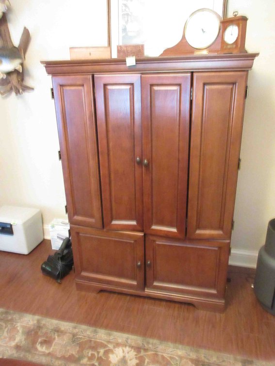 Entertainment center with flat screen TV