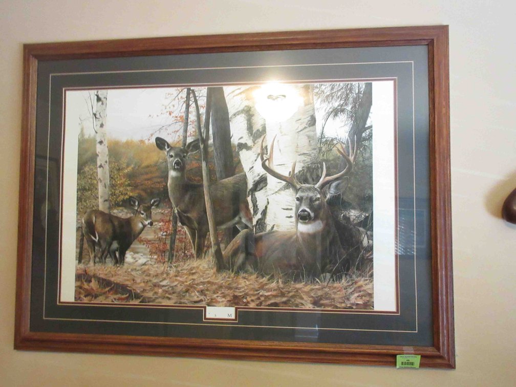 Kevin Daniel print in unmatched frame