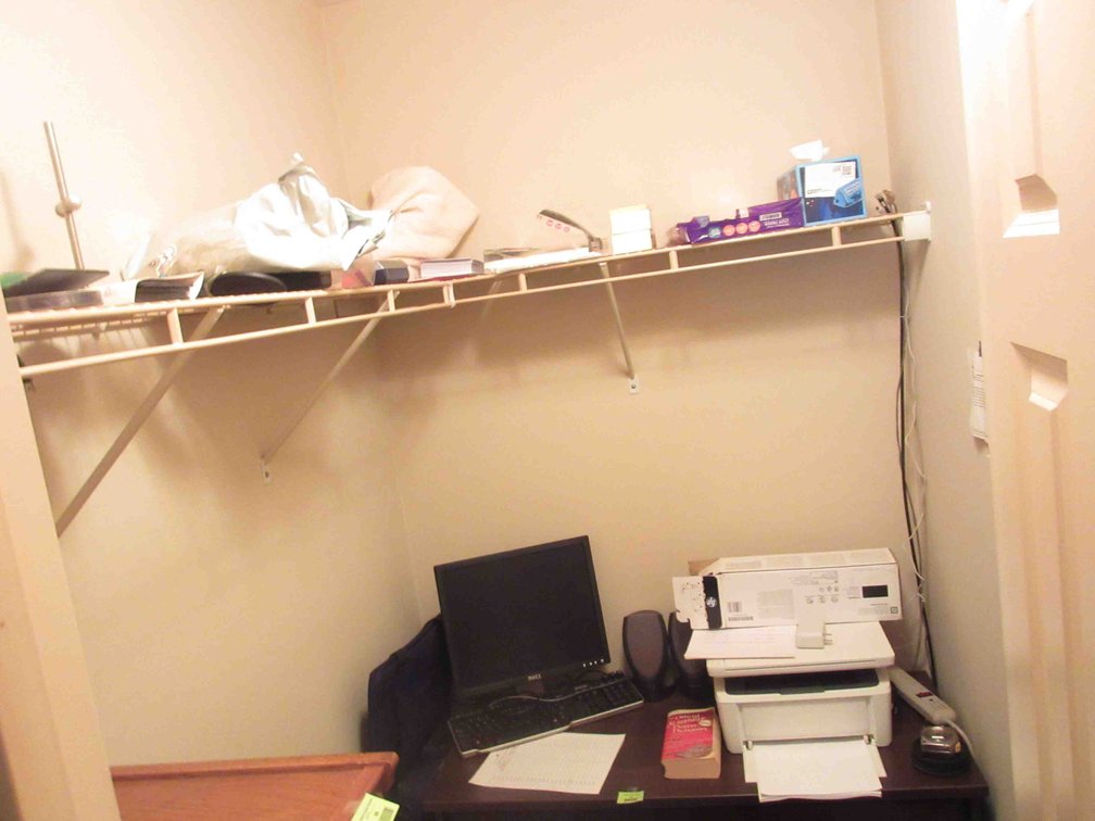 Remaining contents of closet
