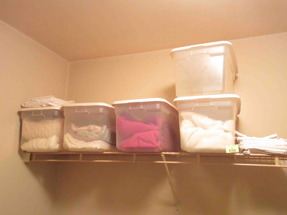 Group on shelf and floor