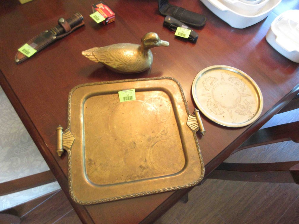 (3) Brass items