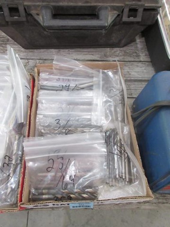 Flat of drill bits