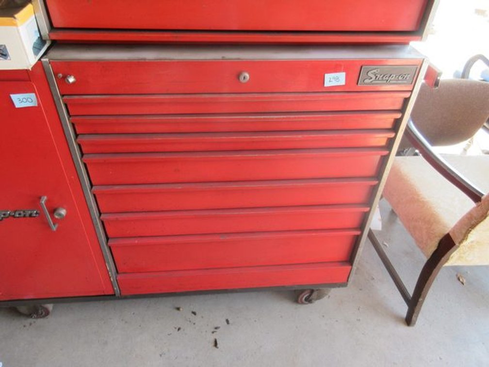 Snap-On 7-Drawer tool chest on homemade rolling base