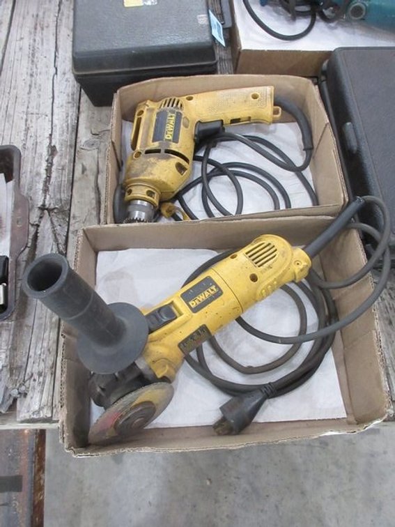 (2) DeWalt power tools