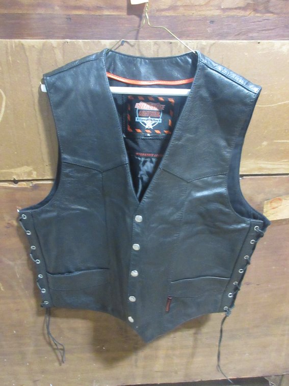 Interstate Leather black leather vest