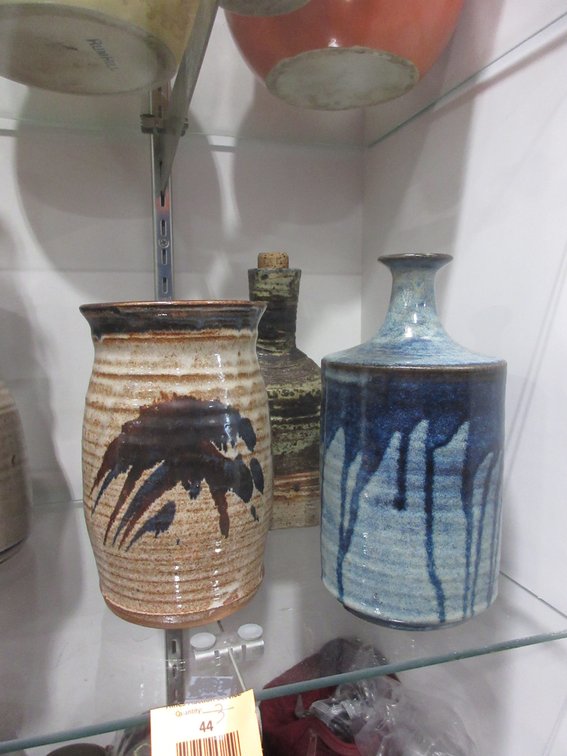 (3) Studio Pottery vessels