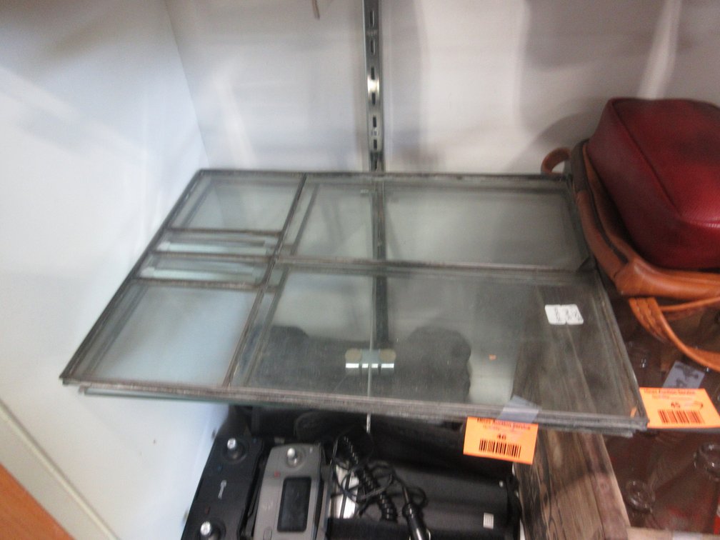 (2) Leaded glass window panes