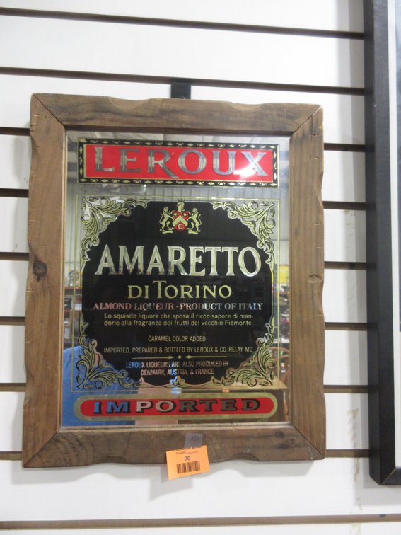 Framed Amaretto mirror