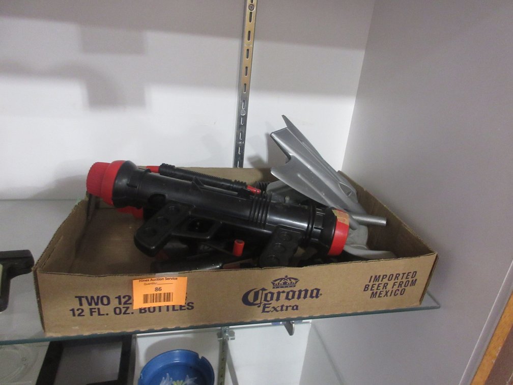 Box of toy guns