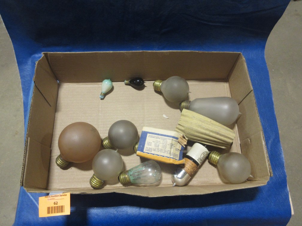 Group of vintage bulbs and tubes