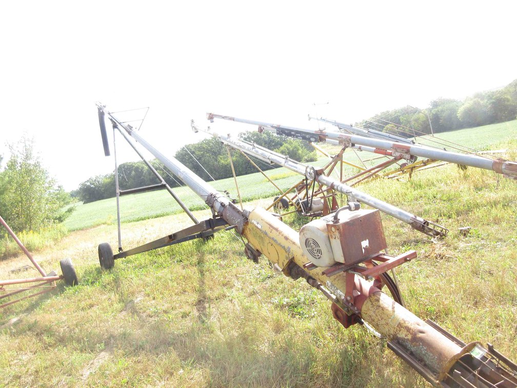 55ft Grain auger on transport
