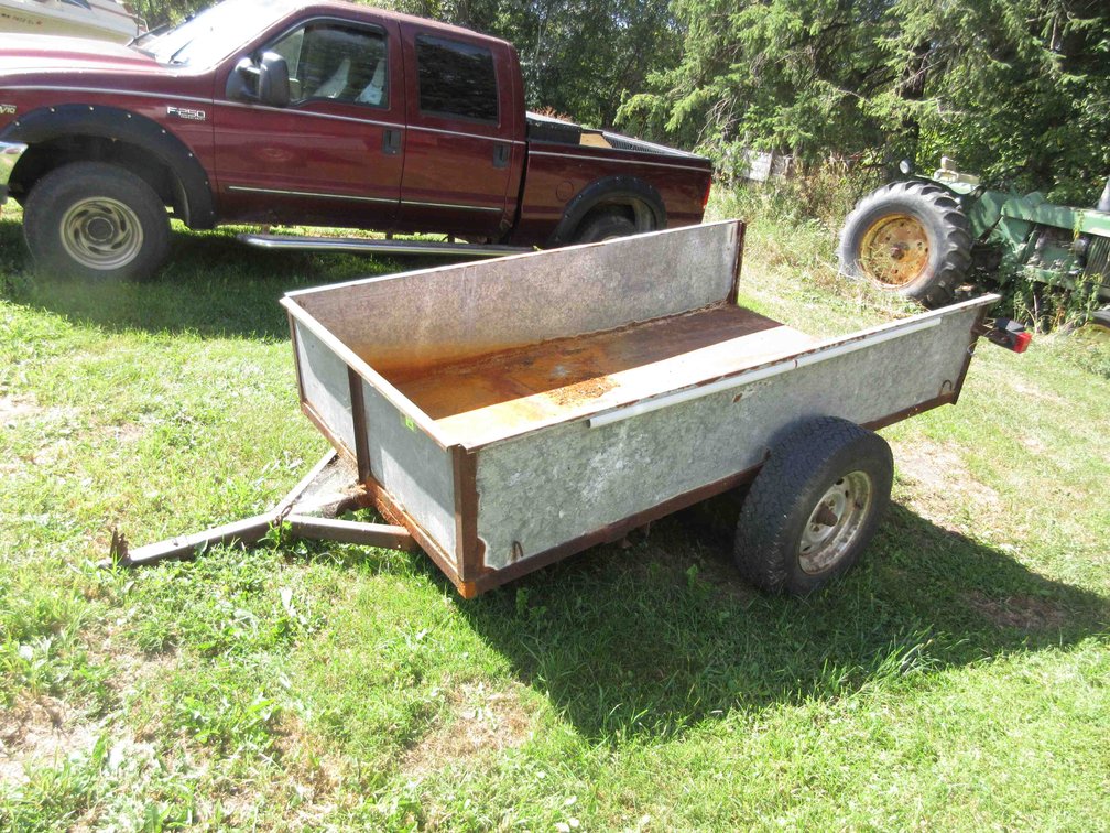 Homemade single axle trailer (no title)